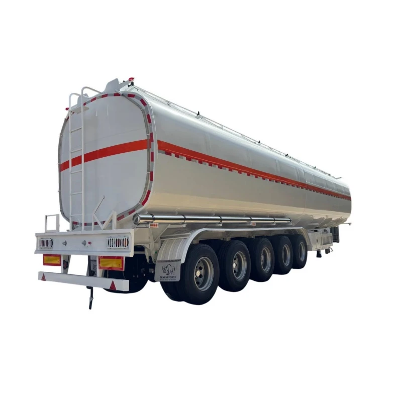 Trailer Semi Tanker Bahan Bakar Baja Karbon 5 Gandar 45000L