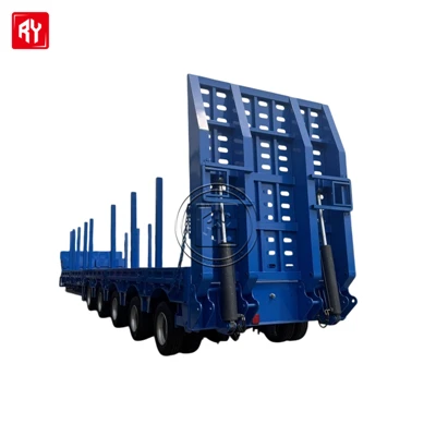 5 gandar 60Tons semi trailer rendah untuk dijual