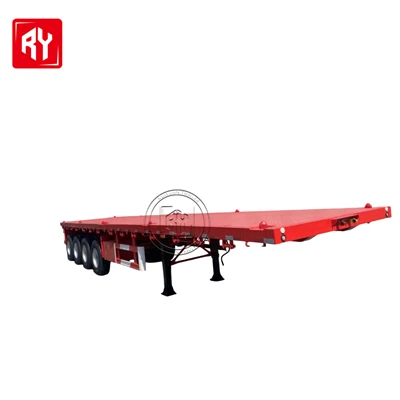 Trailer rendah trailer semi trailer low ranjang gandar
