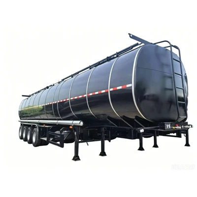 3-Semi-Trailer Tangki Aspal Baja Karbon Gandar